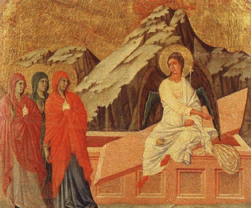 unknow artist Duccio The Holy women at the grave